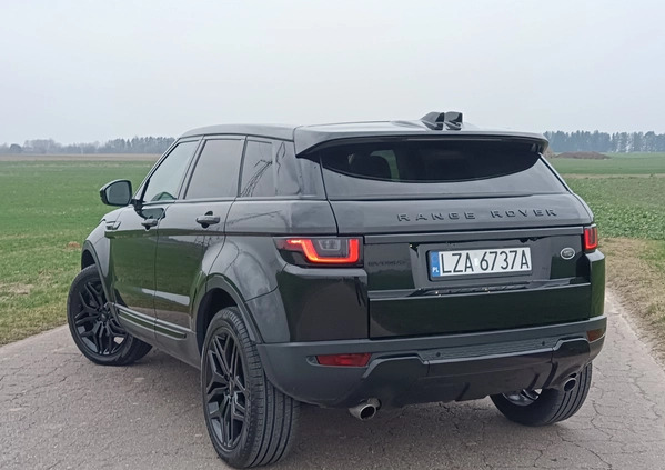 Land Rover Range Rover Evoque cena 116900 przebieg: 75000, rok produkcji 2018 z Warszawa małe 562